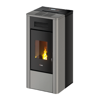 Poêle à granulés RIVER IDROTECH 24 - Cadel - 7022107 - Acier titanium