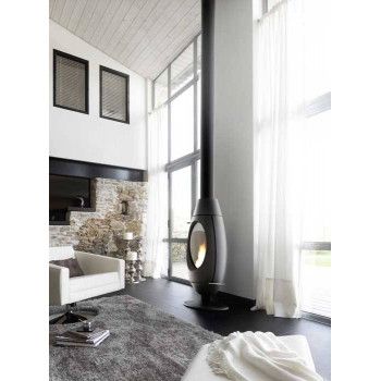Poêle à boisODE - P914944 - INVICTA - 10 kW - Design bio - exemeple d'intasallation