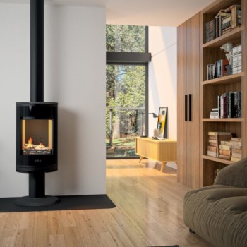 Exemple installation du poêle à bois EIFFEL SUR PIED - C077CM-06 - Deville - Etanche - 6kw