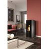 Poêle à granulés LORIA ID9 Gris  - Deville ref C077FT-09-ID9
 - Canalisable