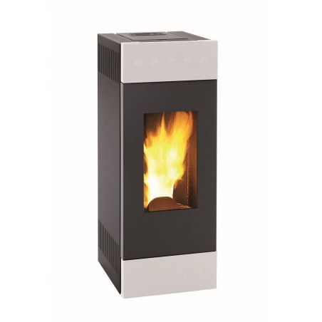 Poêle à granulés LILIUM ETC12 Blanc - Deville refC077FQ-09-ETC12 - 12 kW - Canalisable - installation ventouse possible Poêle à granulés LILIUM ETC12 Blanc - Deville refC077FQ-09-ETC12 - 12 kW - Canalisable - installation ventouse possible