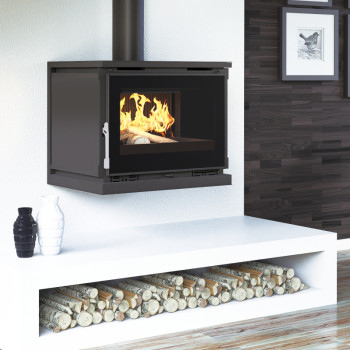 Poêle à bois  M-170 K - ref 701C21 - Poêle à suspendre - Exemple d'installation