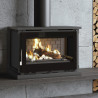Poêle à bois M-180 FK - Ref  701C39 - Poêle a suspendre ou à poser - chambre de combustion en fonte - Exemple d'installation