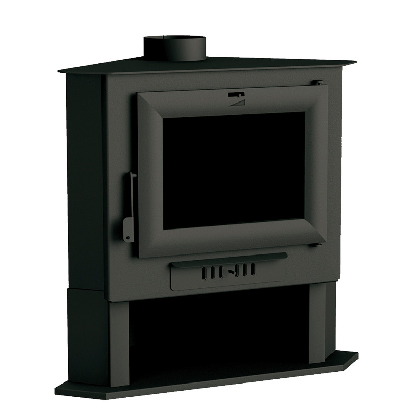 Poêle à bois CH-5 - Ref 705C07 - Poêle à bois d'angle - 15 kW - FM Calefaccion