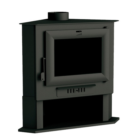 Poêle à bois CH-5 - Ref 705C07 - Poêle à bois d'angle - 15 kW - FM Calefaccion