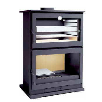 Poêle à bois CH-9 - ref 705C15 - Poêle avec très grand four inox - FM Calefaccion