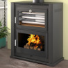 Poêle à bois HL-200 - ref 706C03 - Poêle avec très grand four inox -  Haut de gamme - FM Calefaccion - Exemple d'installation