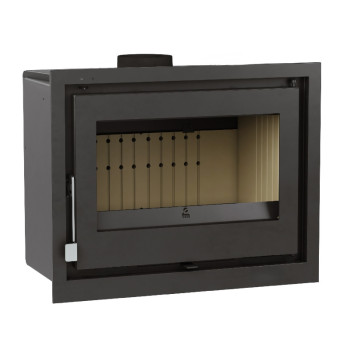 Insert à bois  I-170 - ref 702C01 - 70 cm - 12 à 17 kW - acier et fonte