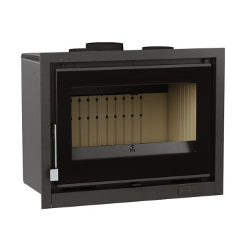 Insert à bois  IT-170 K - ref 702C13 - 70 cm - 12 à 17 kW -  Foyer vermiculite - Verre sérigraphié - FM Calefaccion