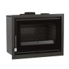 Insert à bois  IT-170 K - ref 702C15 - 70 cm - 12 à 17 kW -  Foyer fonte - Verre sérigraphié - FM Calefaccion