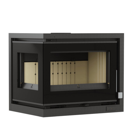 Insert à bois IT-172 IK - ref 702C31 - 70 cm - 12 à 17 kW - Foyer vermiculite deux côtés vitrés - FM Calefaccion Insert à bois IT-172 IK - ref 702C31 - 70 cm - 12 à 17 kW - Foyer vermiculite deux côtés vitrés - FM Calefaccion