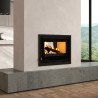 Insert à bois  IT-172 K - ref 702C64 - 70 cm - Foyer vermiculite - Double face - Double porte - Exemple d'installation