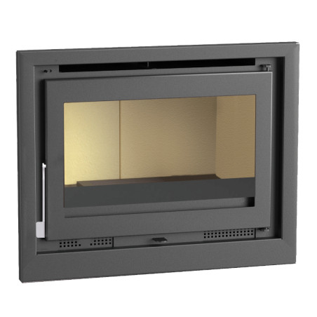 Insert à bois  I-180 - ref 702C02 - 80 cm - 13 à 18 kW - acier et fonte -Convection naturelle - FM Calefaccion