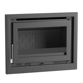 Insert à bois  IT-180 F - ref 702C18 - 80 cm - 13 à 18 kW -  Foyer fonte - FM Calefaccion