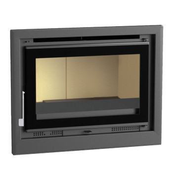 Insert à bois  IT-180 K - ref 702C17 - 80 cm - 13 à 18 kW -  Foyer vermiculite - Verre sérigraphié - FM Calefaccion