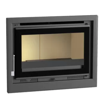 Insert à bois  IT-180 K - ref 702C17 - 80 cm - 13 à 18 kW -  Foyer vermiculite - Verre sérigraphié - FM Calefaccion