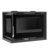 Insert à bois  IT-182 IFK - ref 702C45 - 80 cm - 12.5 à 18 kW -  Foyer fonte - Deux côtés vitrés - FM Calefaccion