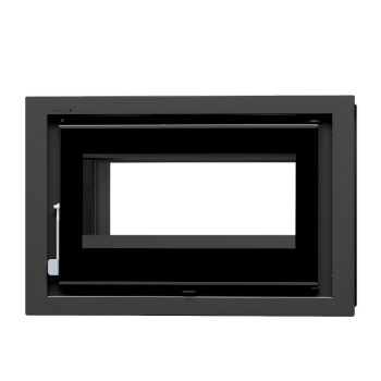 Insert à bois double-face IT-182 FK -ref 702C70 - Double porte - foyer fonte - FM Calefaccion