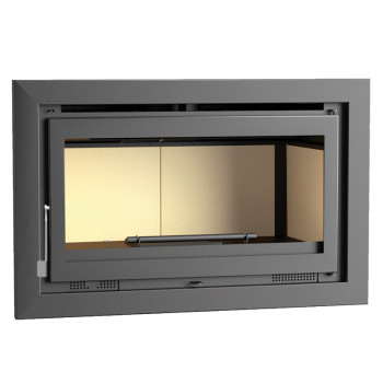 Insert à bois  IT-100 - ref 702C06 - 100 cm - 13.5 à 19 kW -  Foyer vermiculite - FM Calefaccion
