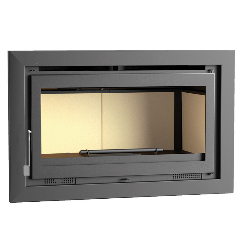 Insert à bois  IT-100 - ref 702C06 - 100 cm - 13.5 à 19 kW -  Foyer vermiculite - FM Calefaccion
