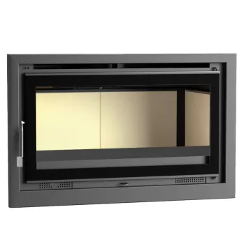 Insert à bois  IT-100 K - ref 702C20 - 100 cm - 19 kW -  Foyer vermiculite - Vitre sérigraphiée - FM Calefaccion