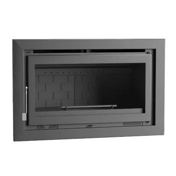 Insert à bois compact IT-165 F - Ref 702C10 - 12.6 à 17 kW - Foyer en fonte - Turbo - FM Calefaccion