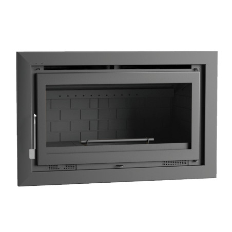 Insert à bois compact IT-165 F - Ref 702C10 - 12.6 à 17 kW - Foyer en fonte - Turbo - FM Calefaccion