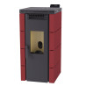 Poêle à granulés BP-100 - Ref 707C15 - Coloris rouge - 8.5 Kw - FM Calefaccion