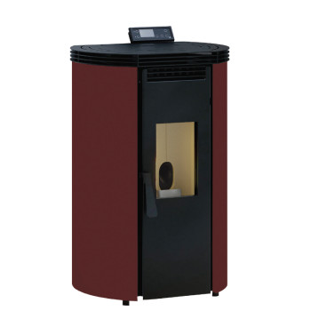 Poêle à granulés BP-100 C - Ref  707C56 Coloris rouge - 8.5 Kw - FM Calefaccion