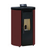 Poêle à granulés BP-100 C - Ref  707C56 Coloris rouge - 8.5 Kw - FM Calefaccion