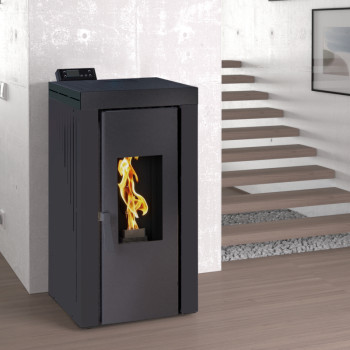 Poêle à granulés hydro BP-500 H - Ref 714C15 - 16 kW - (14.8 kW eau) - Exemple d'installation