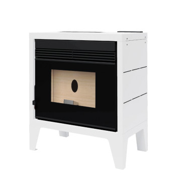 Poêle à granulés BP-170 K - Ref  707C43 - Coloris blanc - canalisable - 9.9 Kw - FM Calefaccion