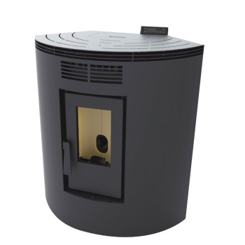 Poêle à granulés BP-100 C - Ref  707C03 - Coloris noir - Poêle d'angle - 8.5 Kw - FM Calefaccion