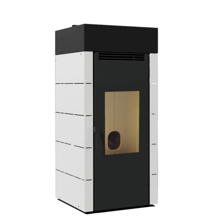 Poêle à granulés BP-700 - ref 707C35 - canalisable 15.9 kW - Coloris blanc- Fm Calefaccion Poêle à granulés BP-700 - ref 707C35 - canalisable 15.9 kW - Coloris blanc- Fm Calefaccion