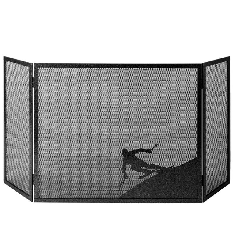 Pare-feu pour cheminée - 3 volets -  SKIEUR - PS867 - Laferrotecnica