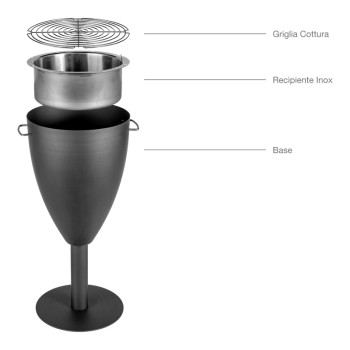 Barbecue CALICE - BQ180 - Laferrotecnica - Détails / éclaté
