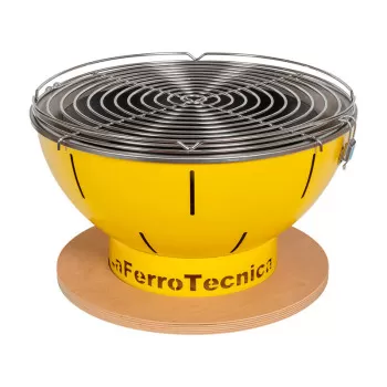 Barbecue nomade SMILE - BQ167/G - Jaune - Avec sac de transport - Laferrotecnica