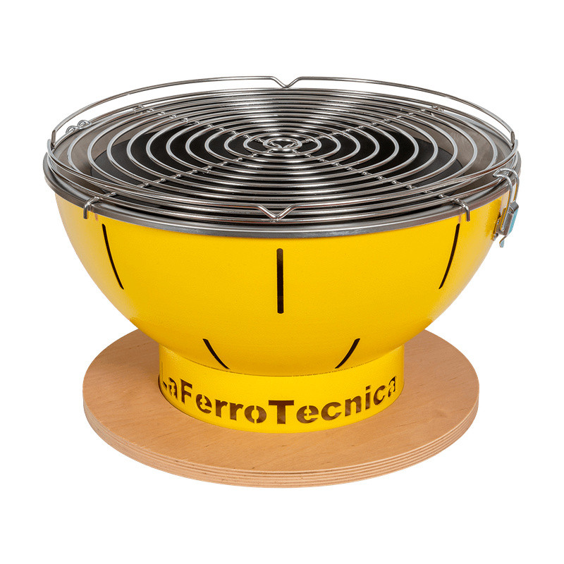 Barbecue nomade SMILE - BQ167/G - Jaune - Avec sac de transport - Laferrotecnica