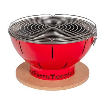 Barbecue nomade SMILE - BQ167/R - Rouge - Avec sac de transport - Laferrotecnica