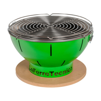 Barbecue nomade SMILE - BQ167/V - Vert - Avec sac de transport - Laferrotecnica