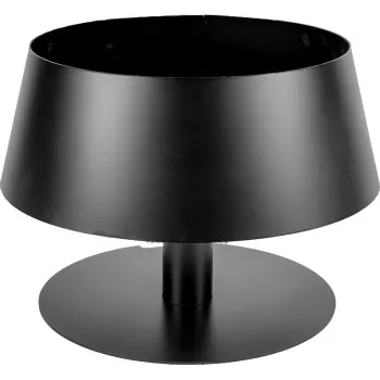 Brasero LAMPADA BRASSA - BR114N - Laferrotecnica - Braséro bas en acier peint en noir (peinture haute température)