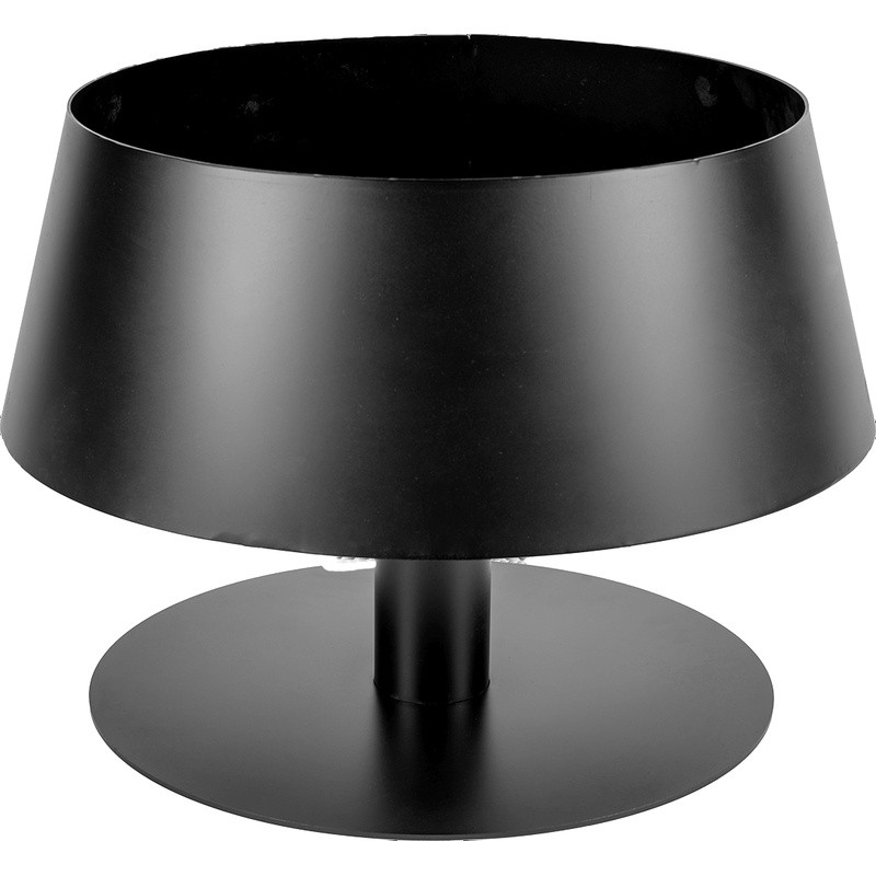 Brasero LAMPADA BRASSA - BR114N - Laferrotecnica - Braséro bas en acier peint en noir (peinture haute température)