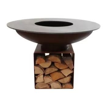 PLANCHA URBAN LOW - Outr - ref 001.01.30.101 - Acier corten et large plaque de cuisson