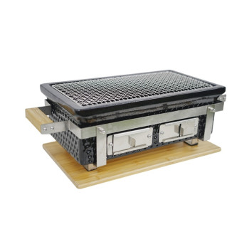 Barbecue de table - Braza Table Grill Square - Outr - En céramique noire