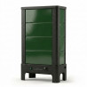 Poêle radiant électrique E40 S La Valmarecchia en céramique vert et cadre acier noir