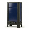 Poêle radiant électrique E40 S La Valmarecchia en céramique bleu et cadre acier noir