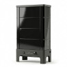 oêle radiant électrique E40 SL La Valmarecchia en céramique noir — habillage majolique intégral