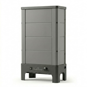 Poêle radiant électrique E40 SL La Valmarecchia en céramique gris — habillage majolique intégral