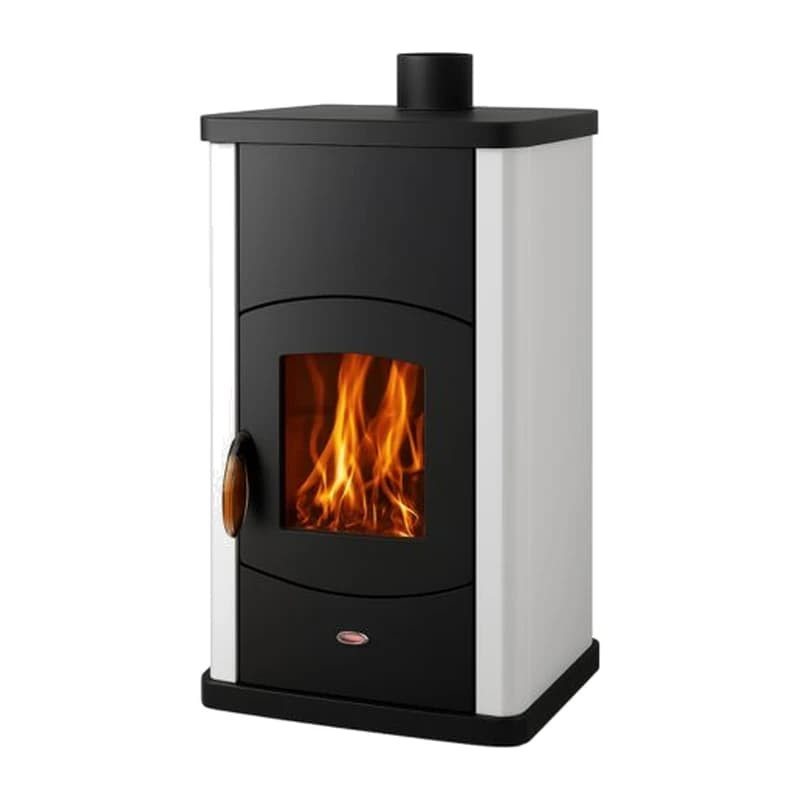 Poêle bouilleur bois hydro Italia 30 N Idro Laminox fond blanc
