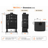 Poêle à bois avec four CH-4 FM - 9,5 kW classe A+